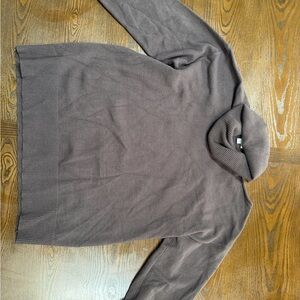 Chic Brown Turtleneck Sweater